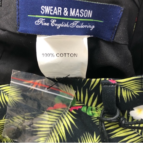 Swear & Mason • Tropical Print Slim Trouser • Sz 4 - Picture 5 of 6